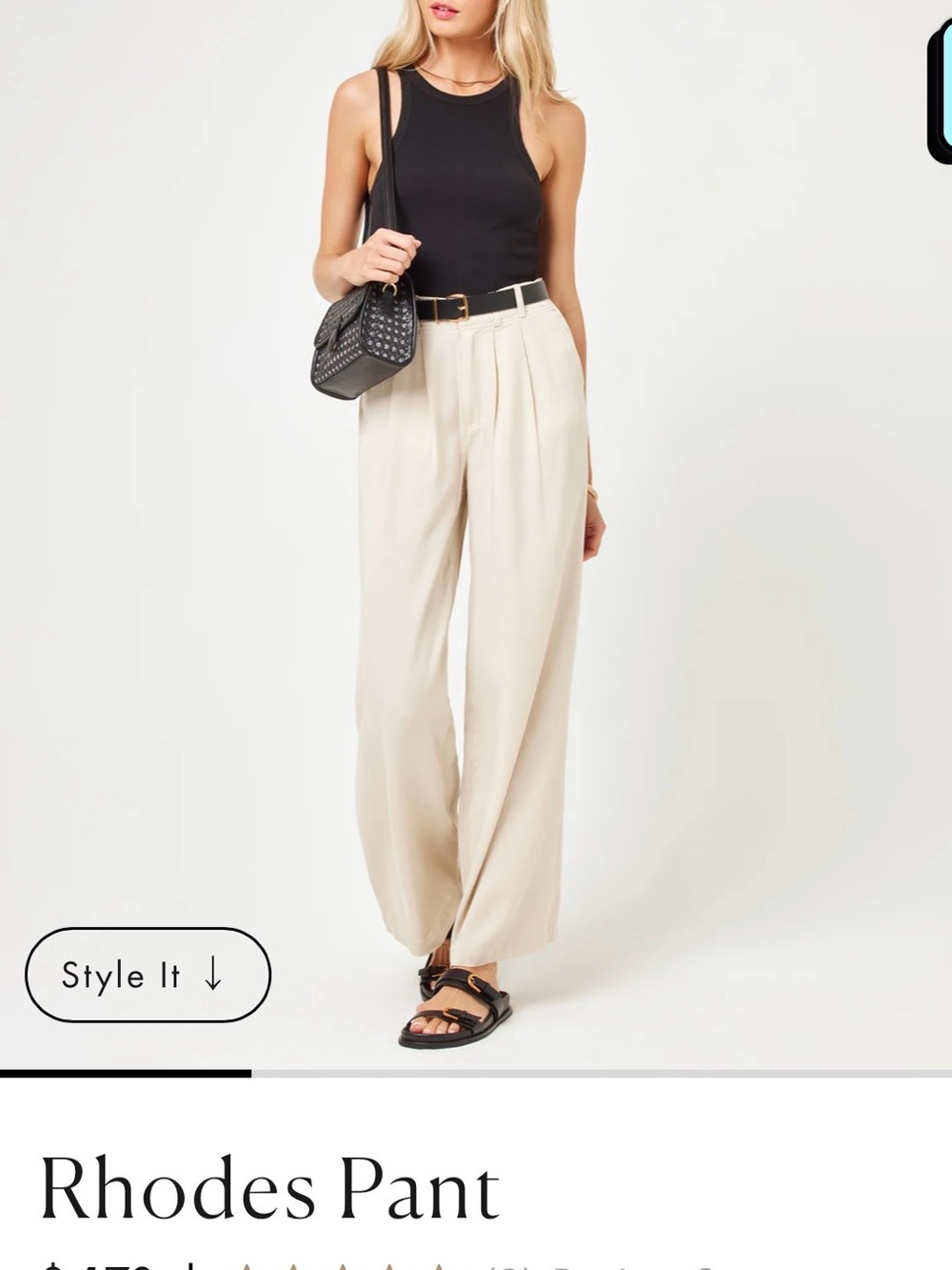 l*space Rhodes Wide-Leg Pants in oyster
